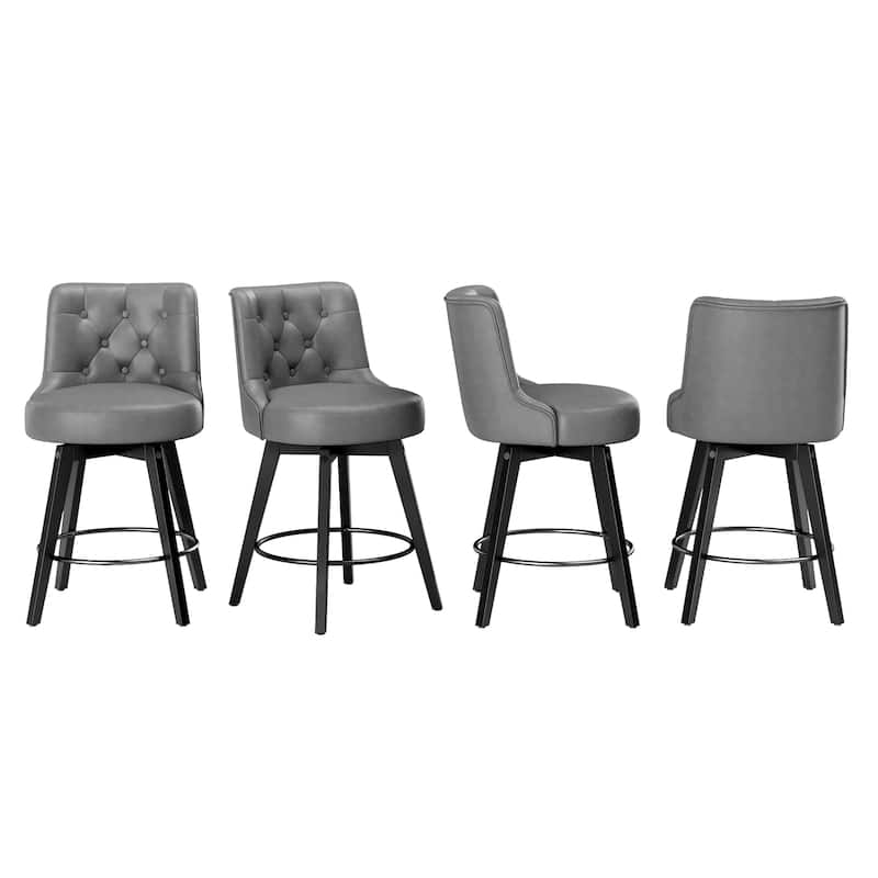 LUE BONA 26" Counter Height Bar Stools Swivel Bar stool for Kitchen Island - 26" H