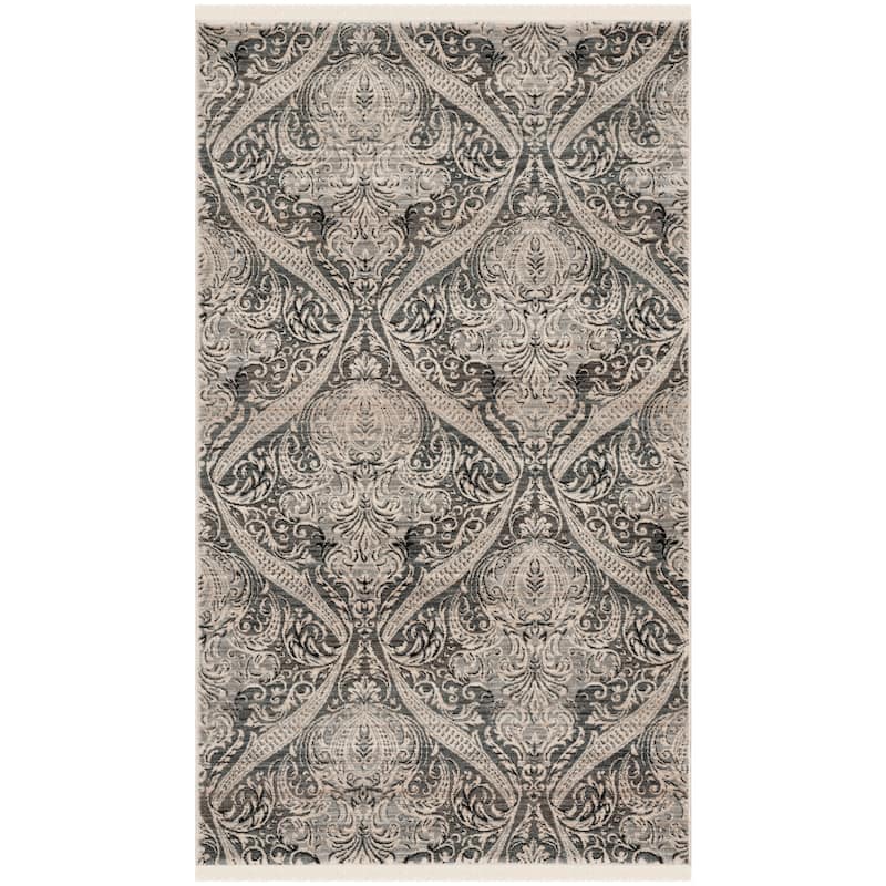 SAFAVIEH Vintage Boho Persian Siepie Oriental Polyester Rug with - 4' x 6' - Grey/Charcoal