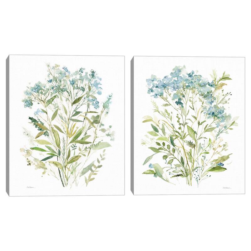 Garden Lace I, Garden Lace II by Carol Robinson Canvas Art Prints