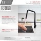 preview thumbnail 35 of 39, STYLISH Kitchen Sink Faucet Single Handle Pull Down Dual Mode Lead Free - Faucet Height: 17" | Spout Height: 9 1/2"