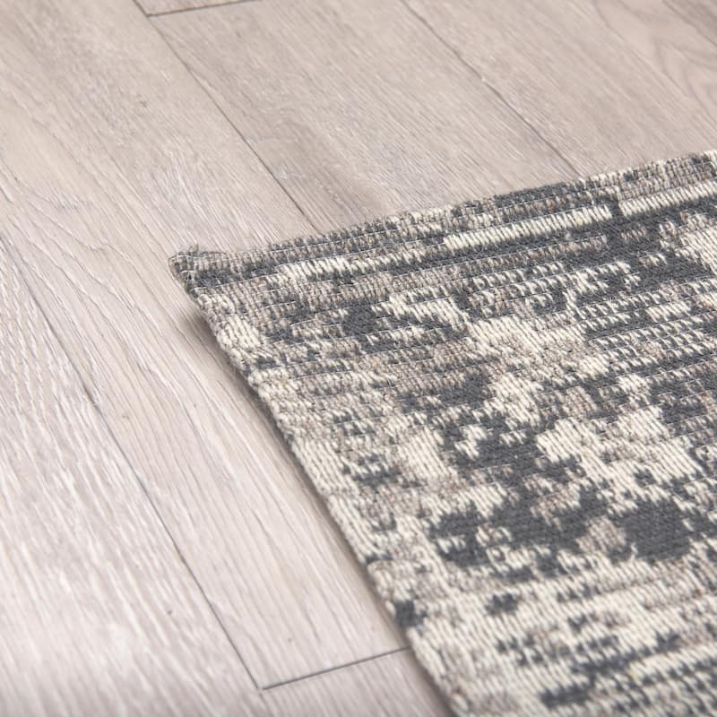 Greyson 8 x 10 Gray Wool and Polyester Area Rug - 120.0L x 96.0W x 0.4H