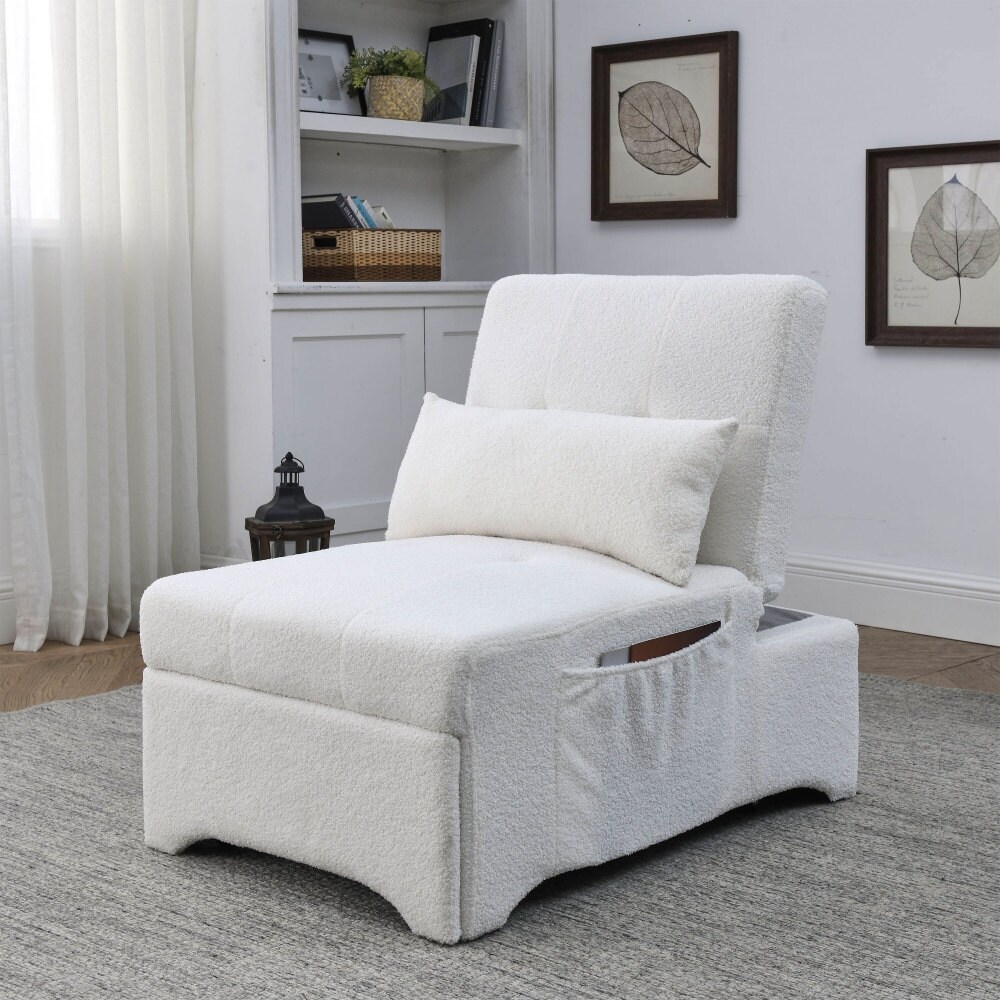 White online convertible chair