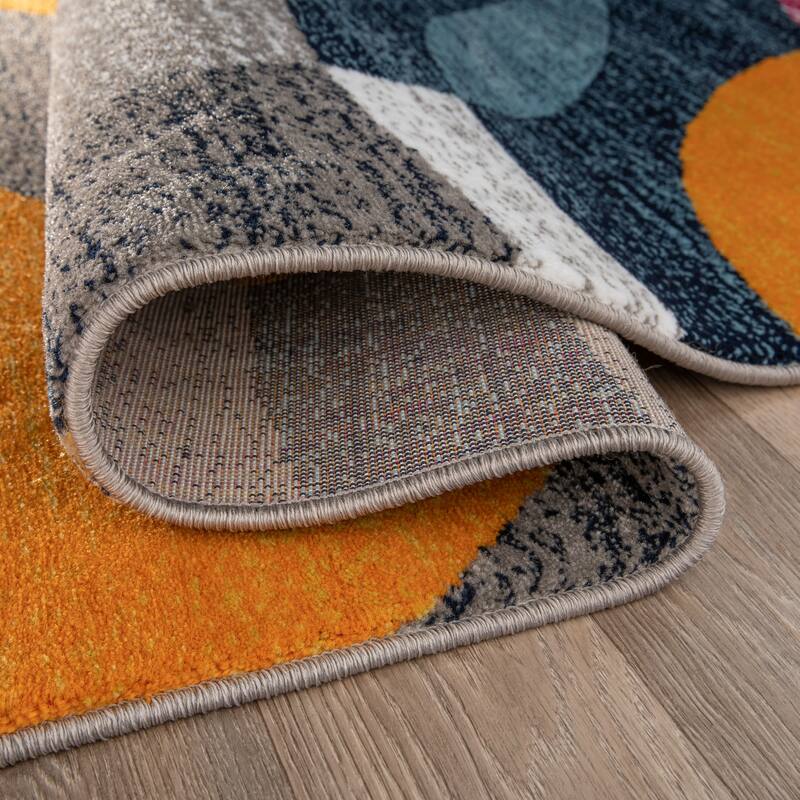 World Rug Gallery Geometric Circles Area Rug