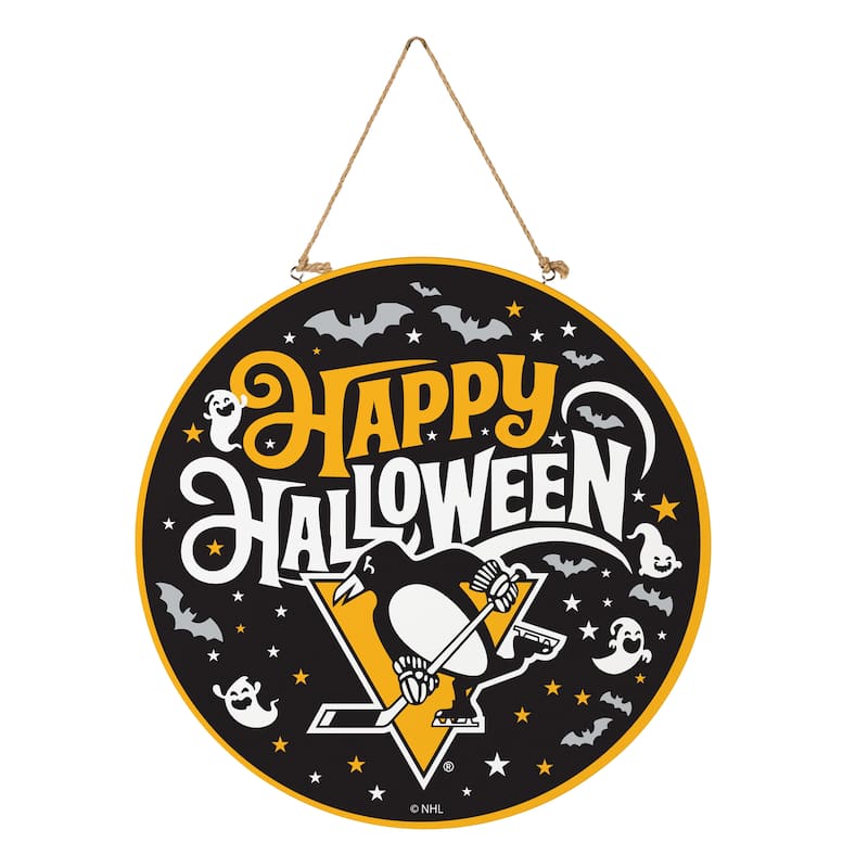 Pittsburgh Penguins 18" x 18" Halloween Door Décor Wall Sign