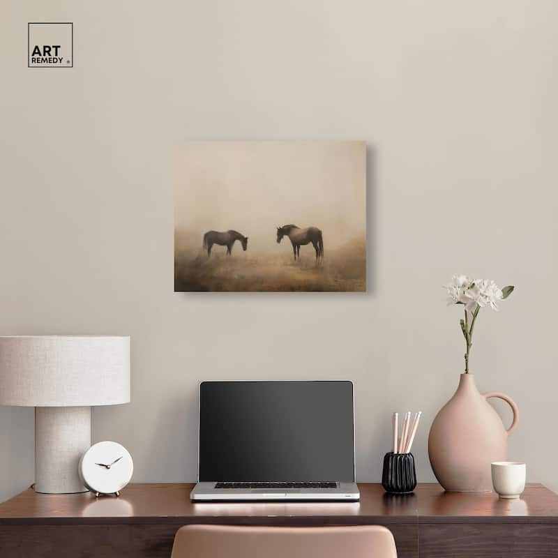 Equine Duo II Canvas by Art Remedy, Gallery Wrapped