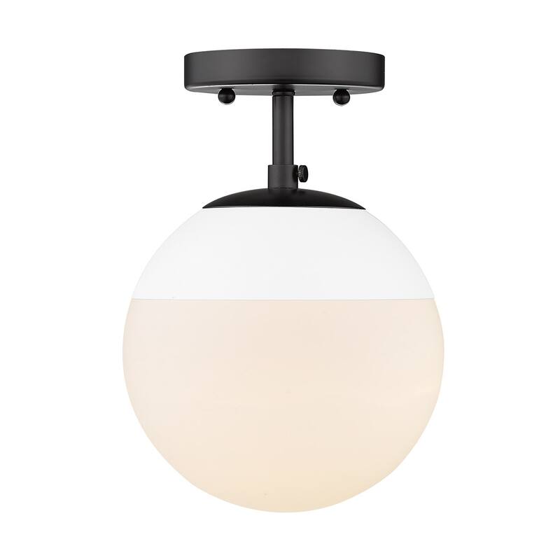 Dixon Mid-Century Modern Semi-Flush Orb