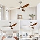 preview thumbnail 10 of 39, 52" Ceiling Fan with Lights, Quiet DC Motor 3 ABS Blade Ceiling Fans, 6 Speed Levels, Reversible Ceiling Fan