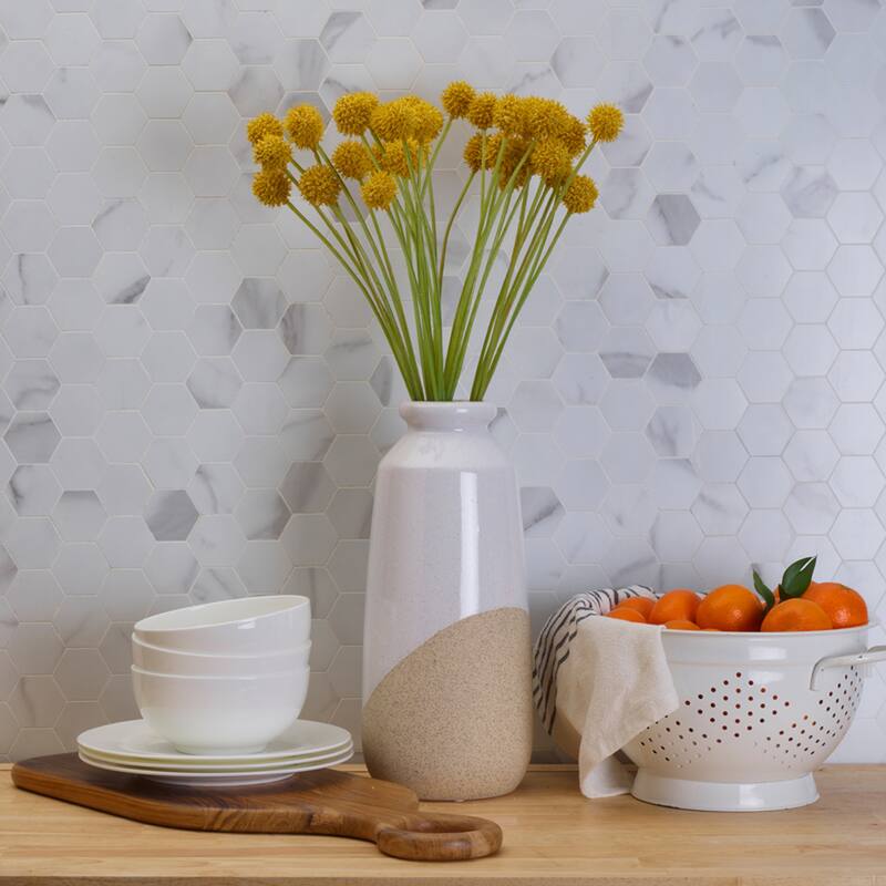 Elements Artificial Craspedia Stem, 25 Inch - N/A