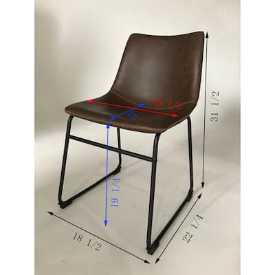 Vintage PU Leather Dining Chairs