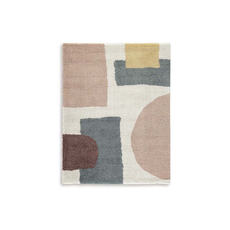 Signature Design by Ashley Flynnwick Beige/Brown 8' x 10' Rug - 94.48" W x 120.1" D x 1.18" H
