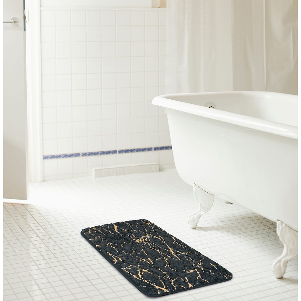 Galactic Faux Rabbit Fur Foam Rug Mat 20" x 40" Runner