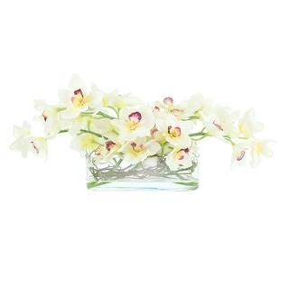 Modern Arrangement with Orchids and Curly Willow