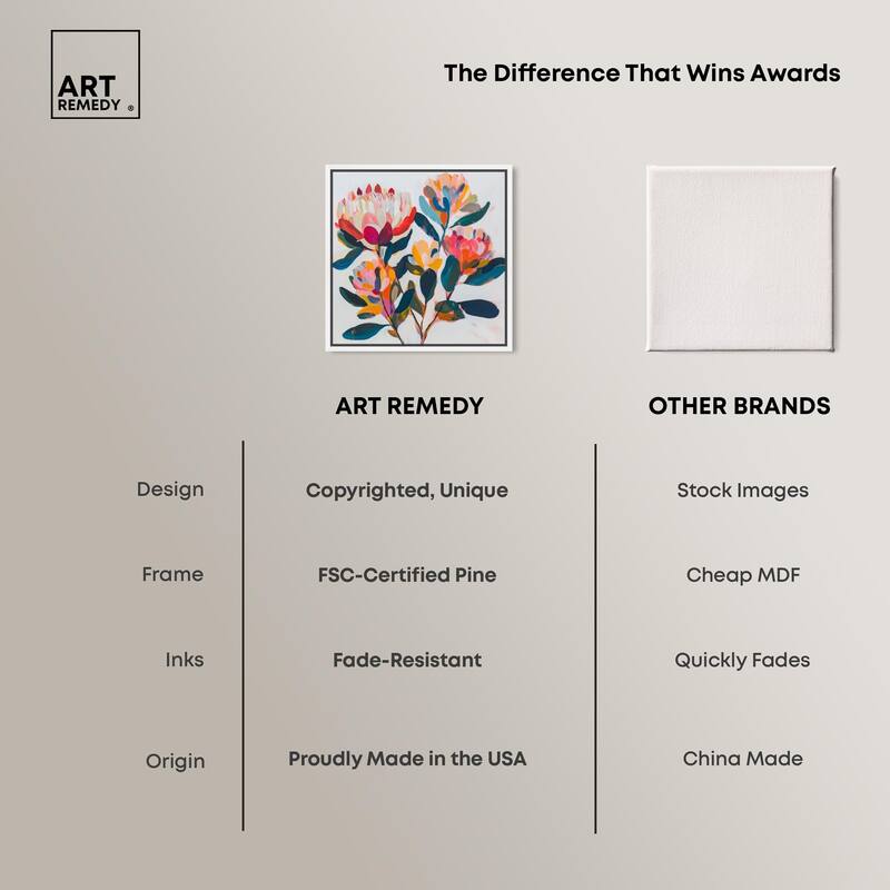 Contemporary Flora I Canvas by Art Remedy