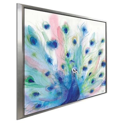 "Peacock Glory IV" Print on Floating Canvas