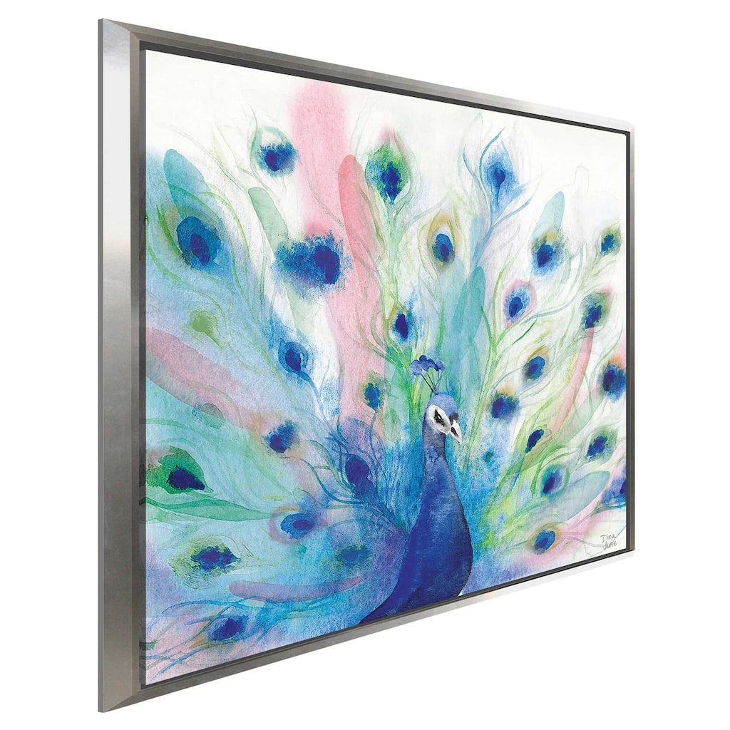 "Peacock Glory IV" Print on Floating Canvas