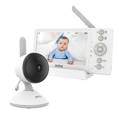 Baby Monitor with Camera and Audio No WiFi, 4.3" Display Video Baby Camera with Charging Cradle, Infrared Night Vision