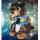 preview thumbnail 5 of 4, DolliBu Standing Marmot Police Officer Soft Plush with Cop Uniform - 8.5 inches