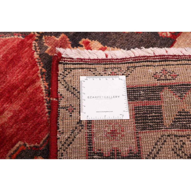 ECARPETGALLERY Hand-knotted Konya Anatolian Red Wool Rug - 3'4 x 13'0
