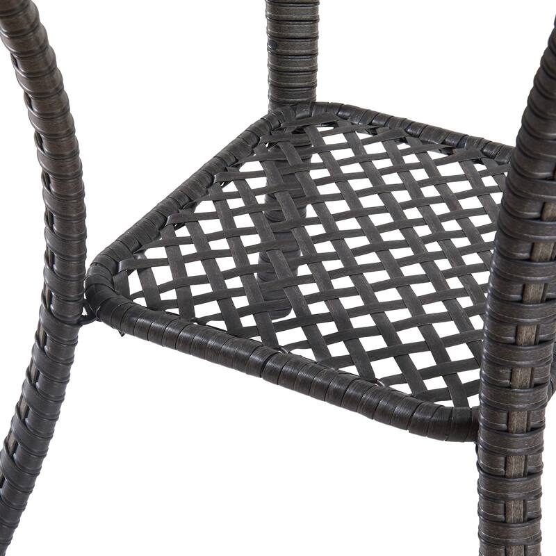 Patio Chairs and Ottomans with Coffee Table
