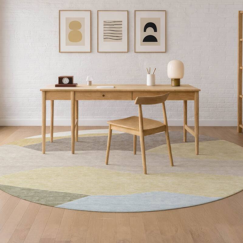 Machine Washable Indoor/ Outdoor Modern Dacono Chantille Rug