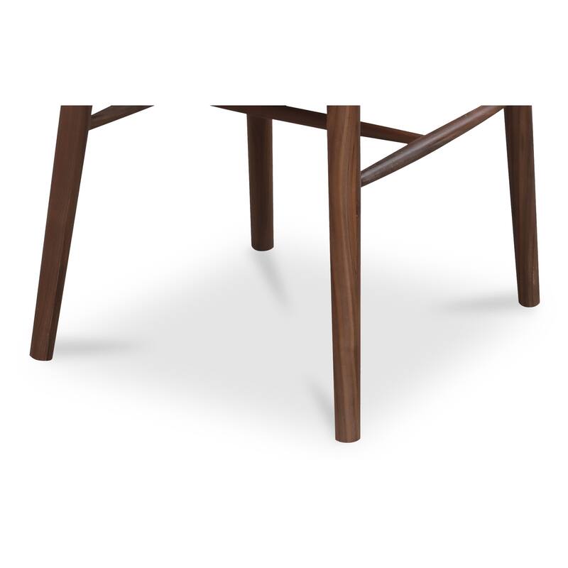 NADAAL STUDIOS Briar Dining Chair, Spindle Back, Solid Walnut Frame, Walnut Finish - Set of 2