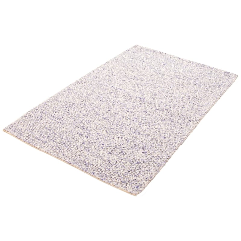 ECARPETGALLERY Braid weave Sienna Indigo Wool Rug - 5'2 x 7'9