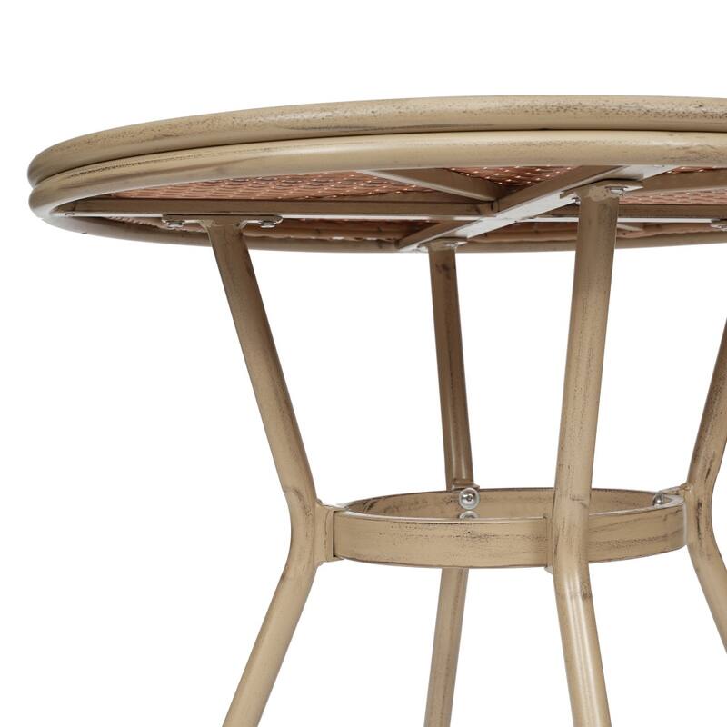Bistro Table with Metal Frame