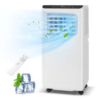 Gymax 8000 BTU Portable Air Conditioner 3 in 1 Floor AC Unit w/ Fan &