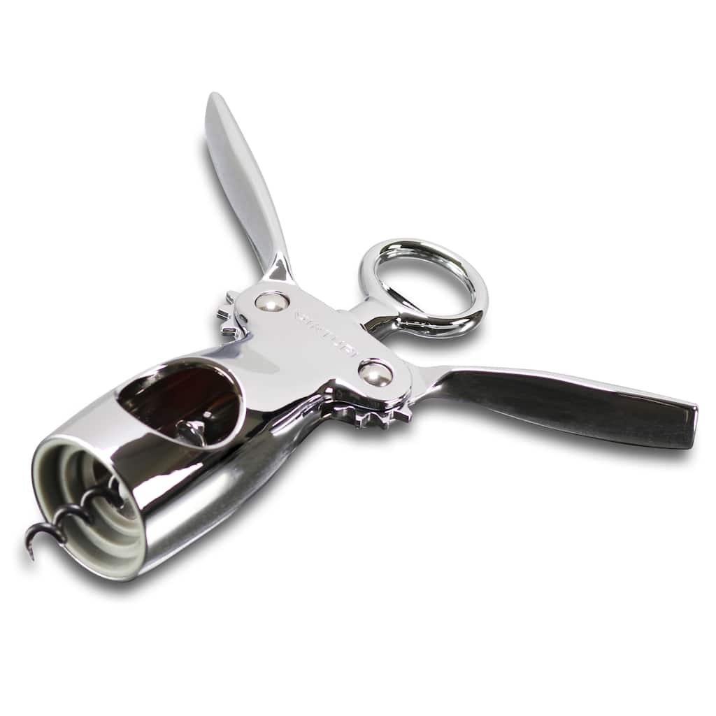 Vinturi Chrome Winged Wine Opener for Use with All Cork Types