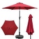 preview thumbnail 98 of 101, Autlaycil 7.5FT Solar Patio Umbrella with Base and Tilt,Crank