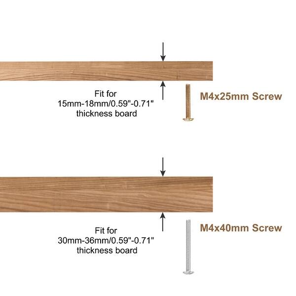 15x17mm Drawer Knobs, 2pcs Brass Wardrobe Door Pull Handles, Black