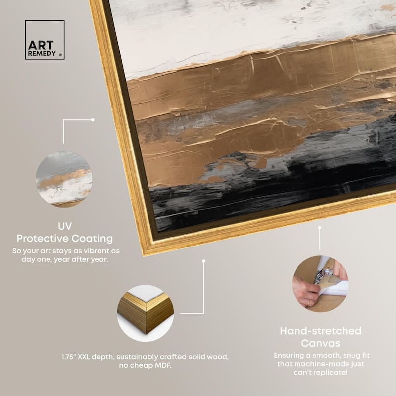 Moonlit Gold II Canvas by Art Remedy