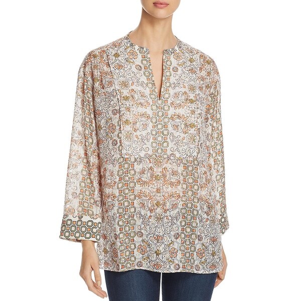 tory burch silk tunic