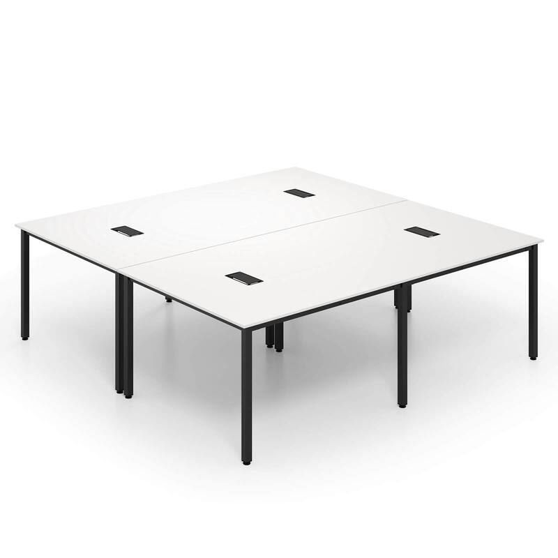 Costway 1/2 PCS 95" x 48" Large Meeting Table Seats up to 10 People 2 - See Details