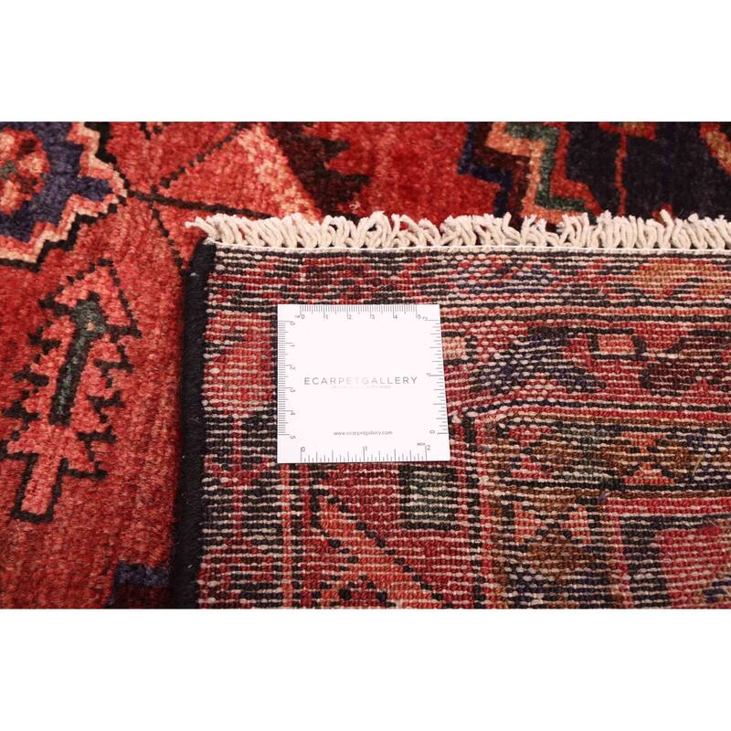 ECARPETGALLERY Hand-knotted Andelz Red Wool Rug - 3'6 x 9'10