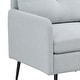 preview thumbnail 26 of 28, Accent Chair With Metal Black Legs,Comfy Chenille Club Fabric Armchair,Single Sofa Chair, Accent Club Guest Chair