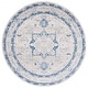 preview thumbnail 48 of 115, SAFAVIEH Brentwood Vessie Traditional Oriental Rug 6'7" x 6'7" Round - Beige/Blue