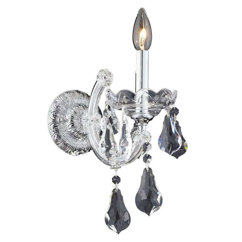 Fleur Illumination 1 light Chrome Wall Sconce