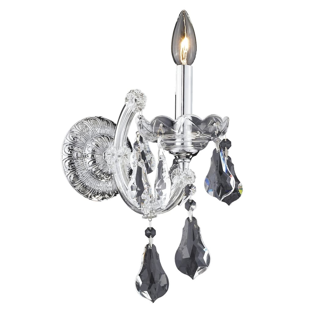 Fleur Illumination 1 light Chrome Wall Sconce