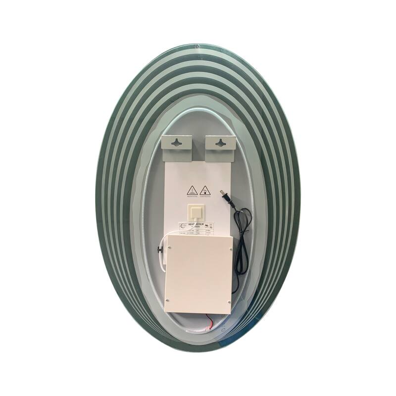 Frameless Back Lit LED Mirror - Silver