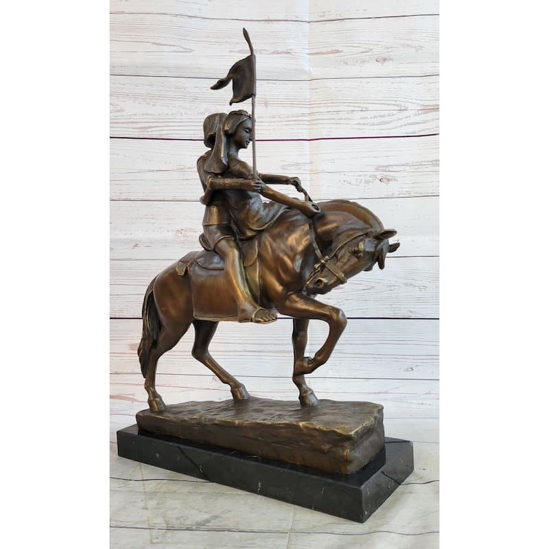 Bronze Figure Sculpture Of A Couple On Horseback By Julius Schmidt-Felling