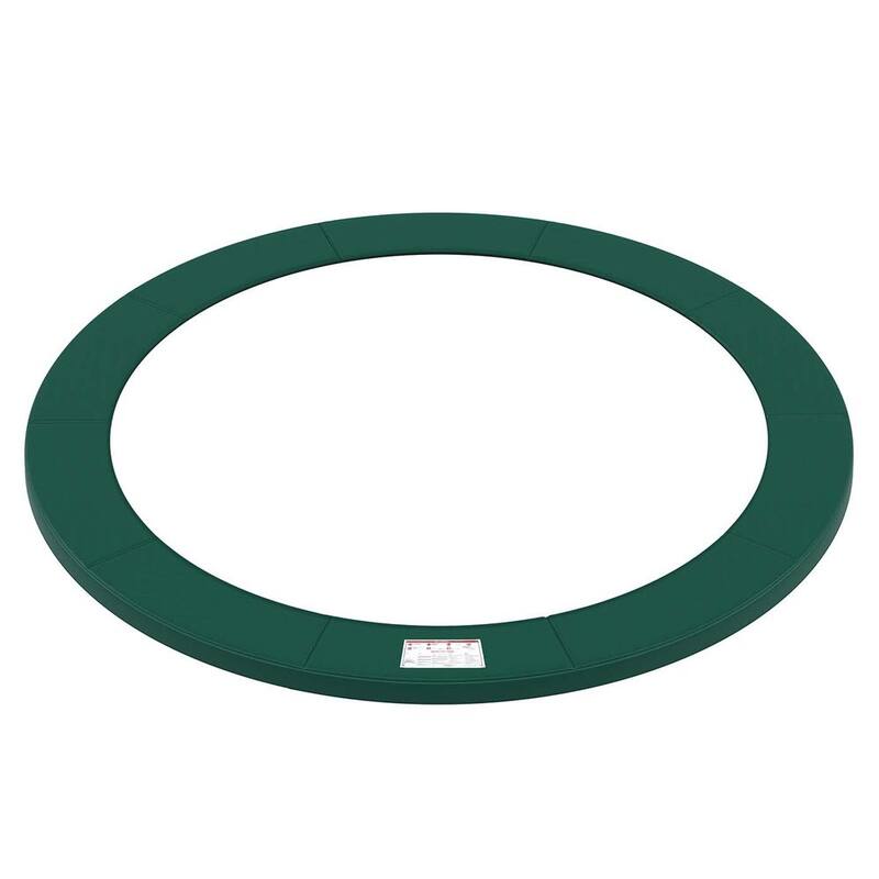 Blue PVC Waterproof Replacement Trampoline Safety Pad Mat, Removable and Durable - 12ft - Dark Green-Non-Removable