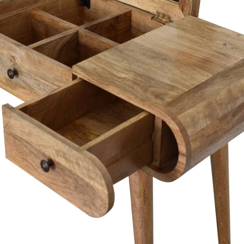 Artisan furniture Oak-ish Round Dressing Table
