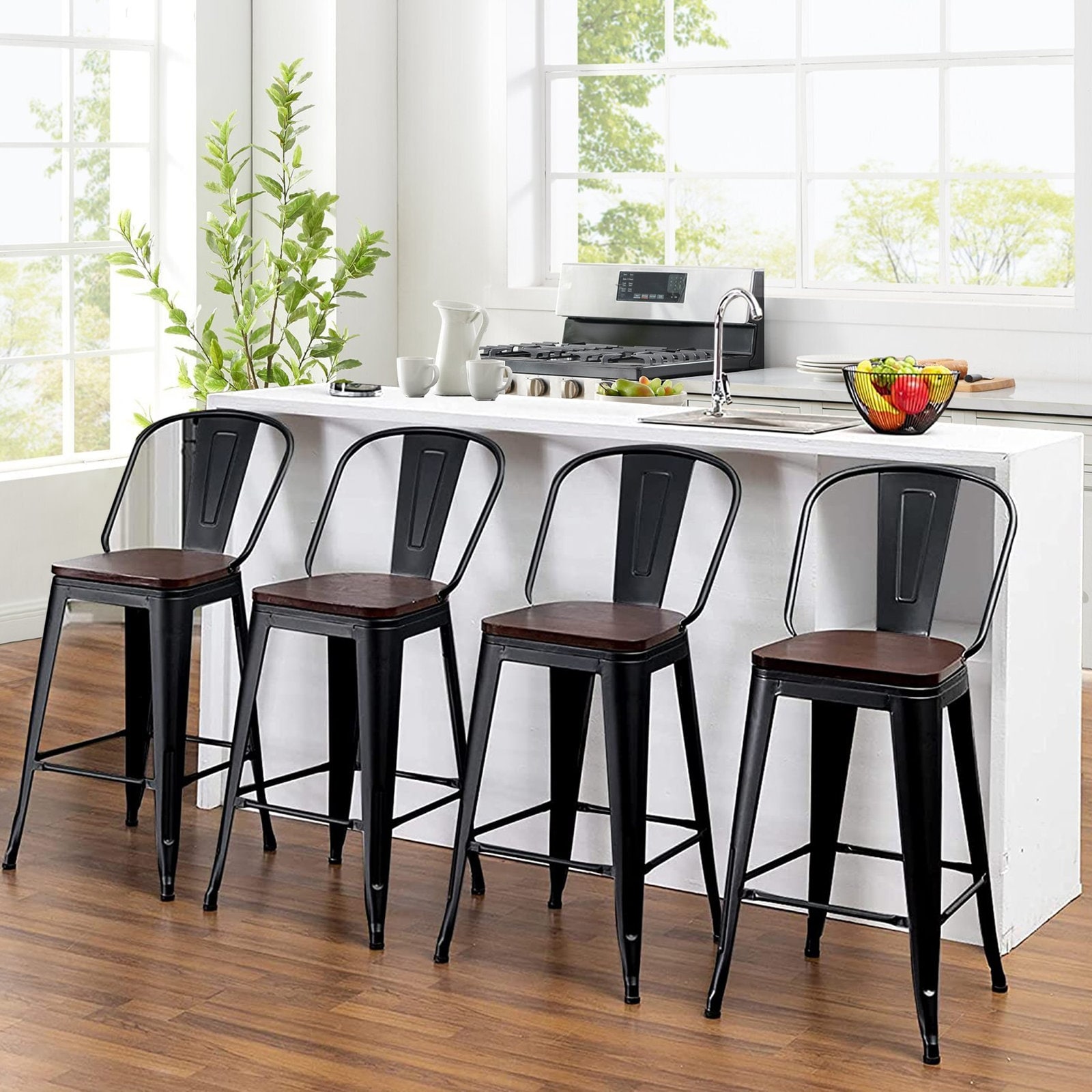 Metal bar store stools 26 inch