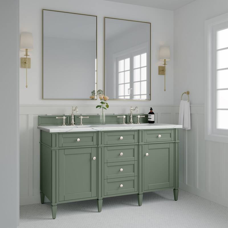 James Martin Vanities 650-V60D-FENC Brittany 60" Free Standing Double