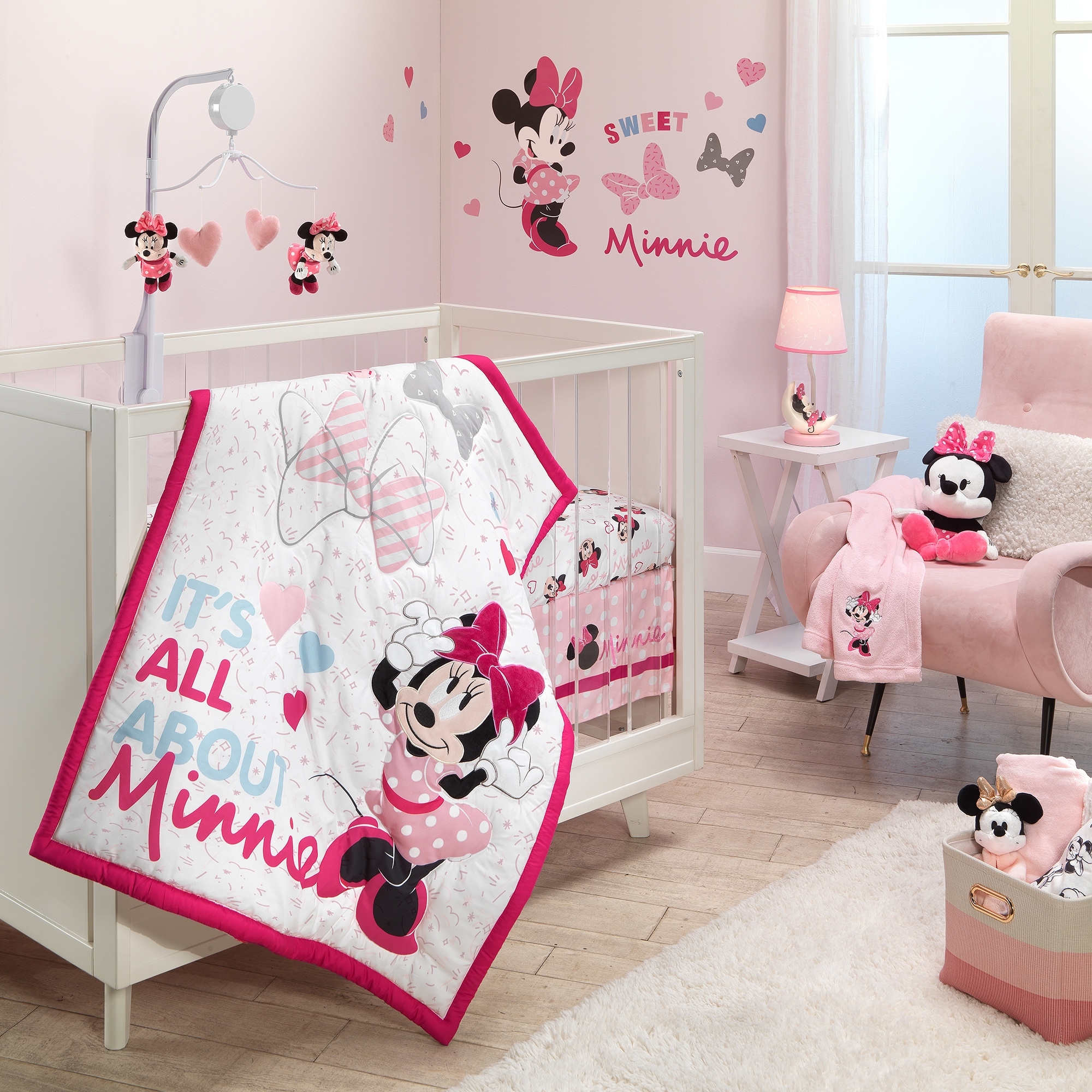 Disney crib on sale bedding set