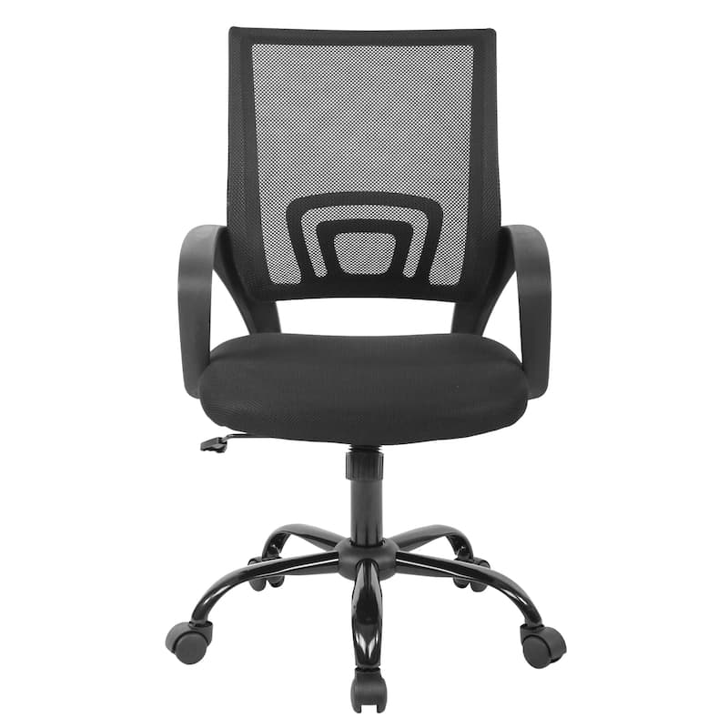 Ralap Modern Black Ergonomic Swivel Office Chair with Mesh Back by Furniture of America - Black