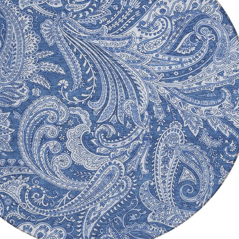 HomeRoots Paisley Transitional Rectangle Outdoor Rug