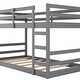 preview thumbnail 7 of 8, Twin Over Twin Bunk Bed with Ladder, Maximized Space, Solid Pine Construction, Full-Length Guardrails