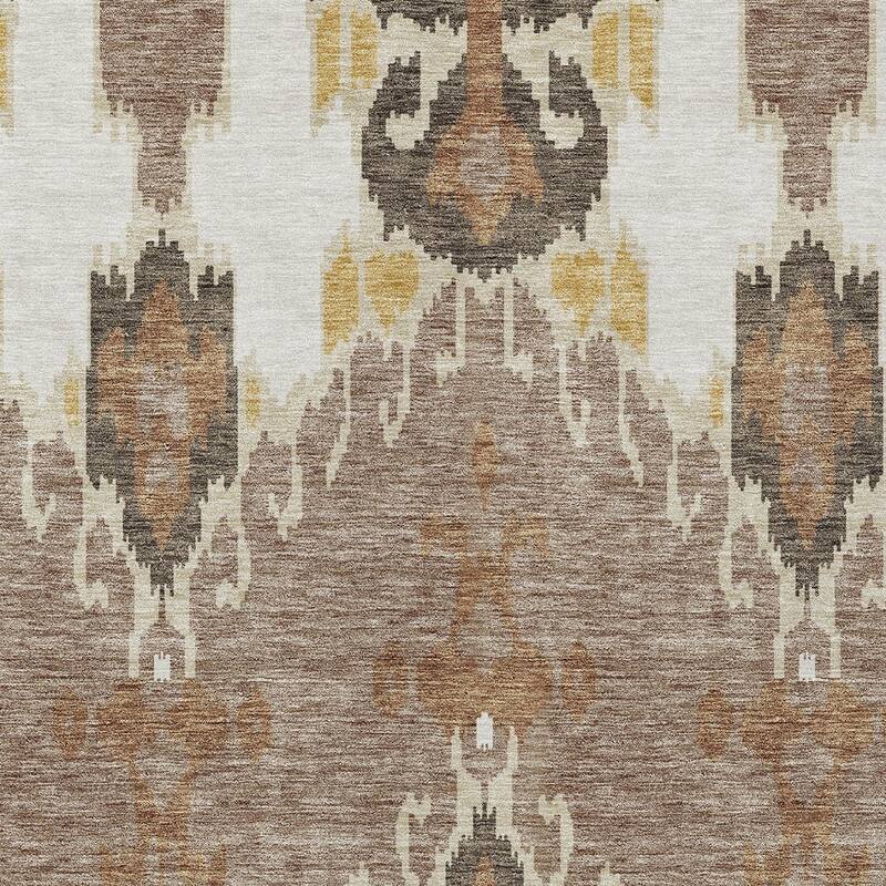 HomeRoots Ikat Transitional Rectangle Outdoor Rug